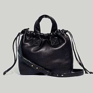 Madewell Piazza black crossbody leather bag